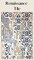 Renaissance Tile Art Paper for Decoupage and Mixed Media (Medium 18x24)